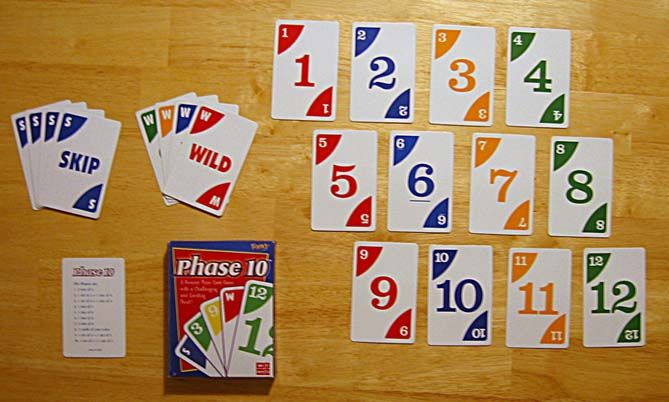 Phase 10: Spielmaterial